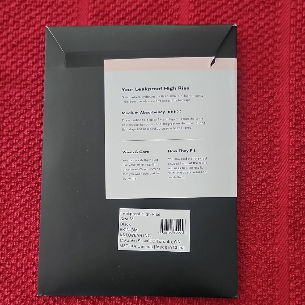 Knix Leakproof High Rise Underwear - Black - Picture 2 of 5